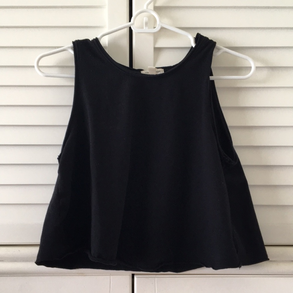 Urban outfitters silence + noise black crop top XS